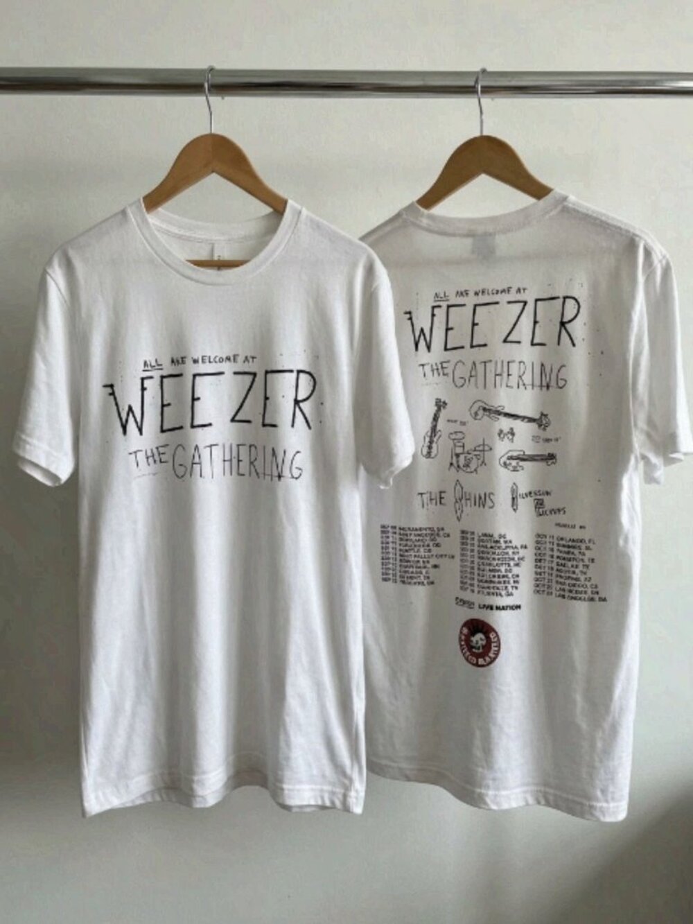 Weezer The Gathering Tour 2026 North America T-Shirt Reprint